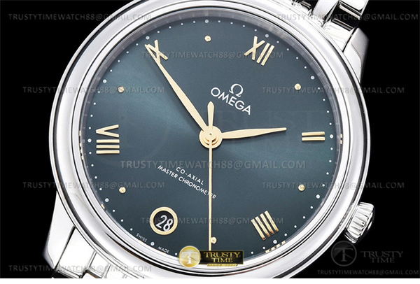 VS공장 오메가 드 빌 스틸 그린다이얼 로즈골드인덱스 브레이슬릿 De Ville Prestige 34mm SS_SS P-Grn_RG VSF A8800