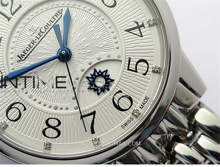 ZF공장 예거르쿨트르 랑데뷰 나잇앤데이 스틸 화이트텍스쳐다이얼다이얼 브레이슬릿 Rendez-Vous Night &amp; Day SS ZF 1_1 Best Edition White Textured Dial SS Bezel on SS Bracelet Super Clone A898 (#001)