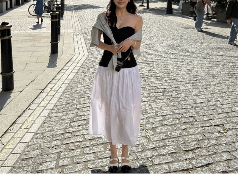 샤넬 25B 메리 제인 발레리나 플랫 슈즈