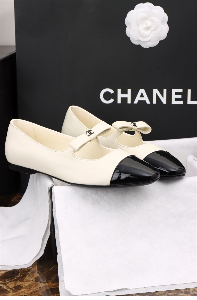 샤넬 25B 메리 제인 발레리나 플랫 슈즈