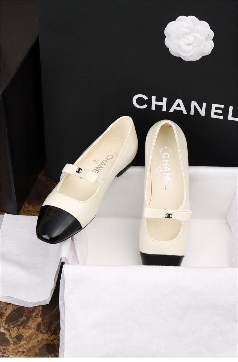 샤넬 25B 메리 제인 발레리나 플랫 슈즈