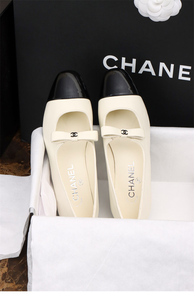 샤넬 25B 메리 제인 발레리나 플랫 슈즈