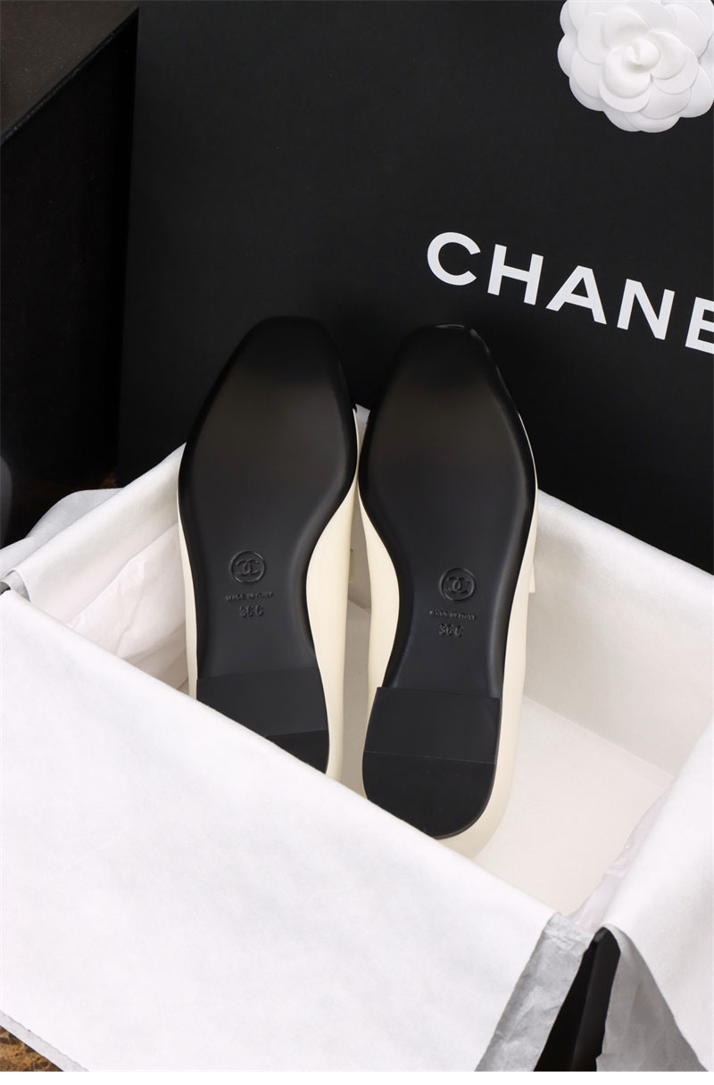 샤넬 25B 메리 제인 발레리나 플랫 슈즈