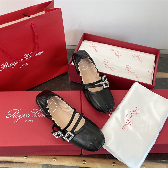 로저비비에 스트랩 발레리나 플랫 슈즈