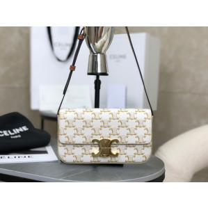 Celine Claude Triomphe Shoulder Bag Calfskin