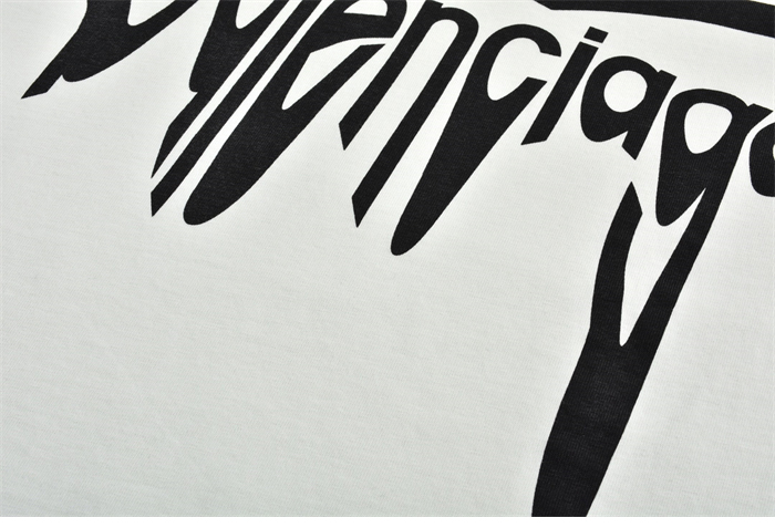 발렌시아가 3B 리퀴파이드 오버사이즈 반팔 티셔츠