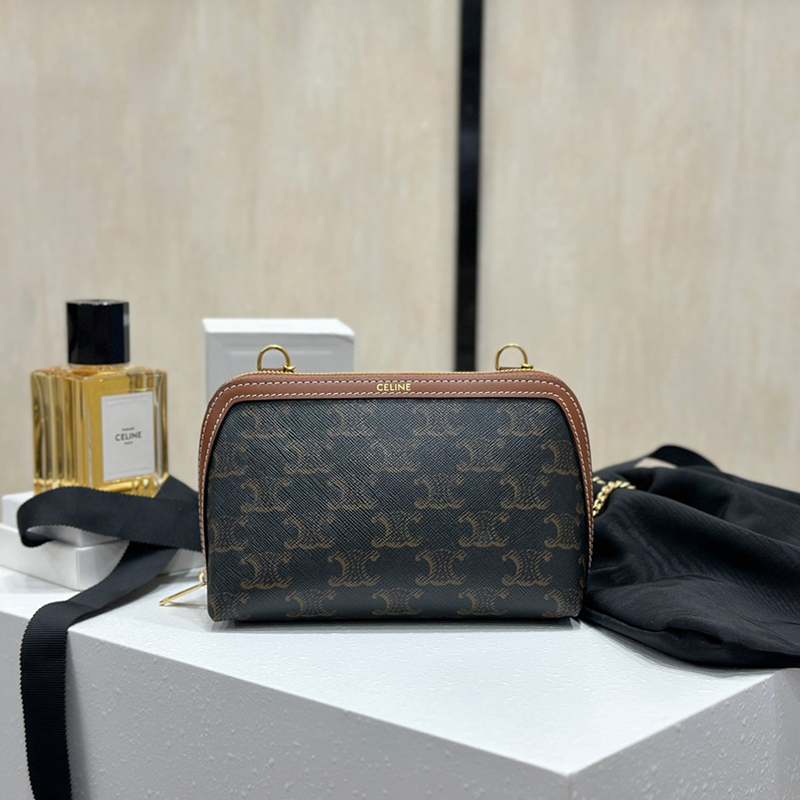 셀린느 트리옹프 미니 체인 월렛 크로스백