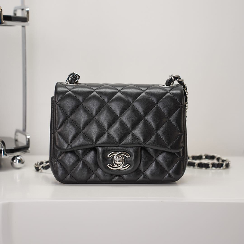 샤넬 클래식 플랩 은장