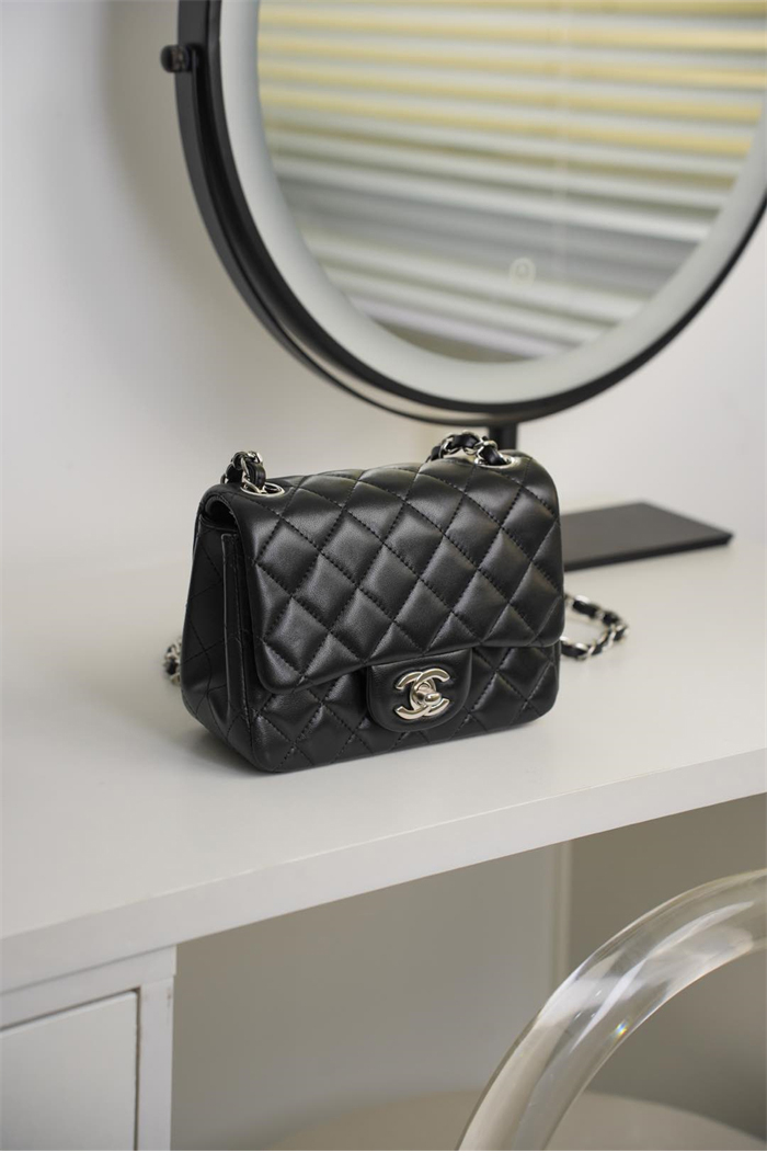 샤넬 클래식 플랩 은장