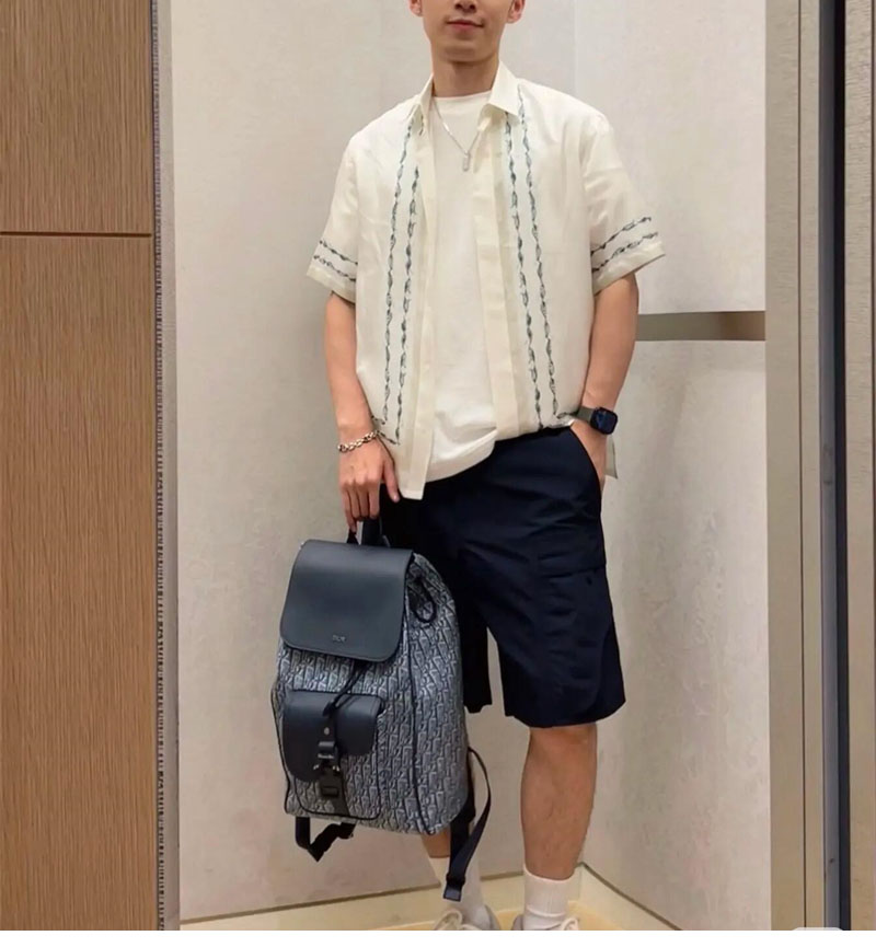 디올 Couture 은방울꽃 버뮤다 반팔 셔츠