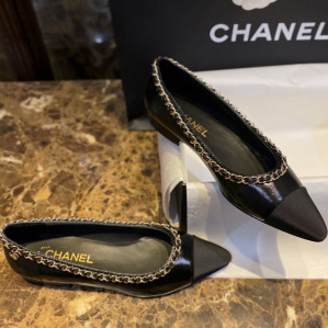 샤넬 트위드 메리제인 플랫 슈즈