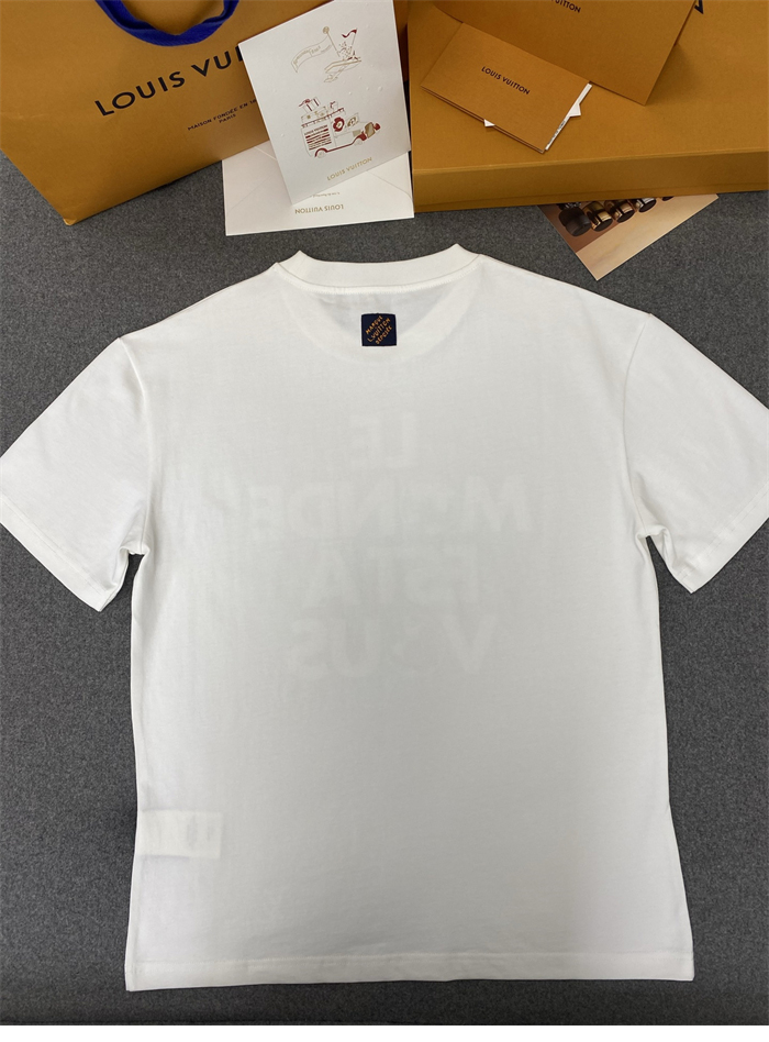 루이비통 Le Monde Est À Vous 그래픽 반팔 티셔츠