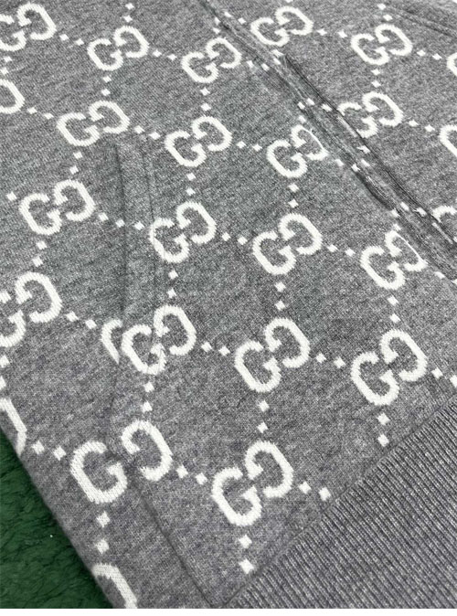 구찌 리버시블 GG 울 후드 집업