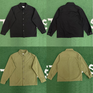 생로랑 코튼 린넨 개버딘 카산드라 오버셔츠