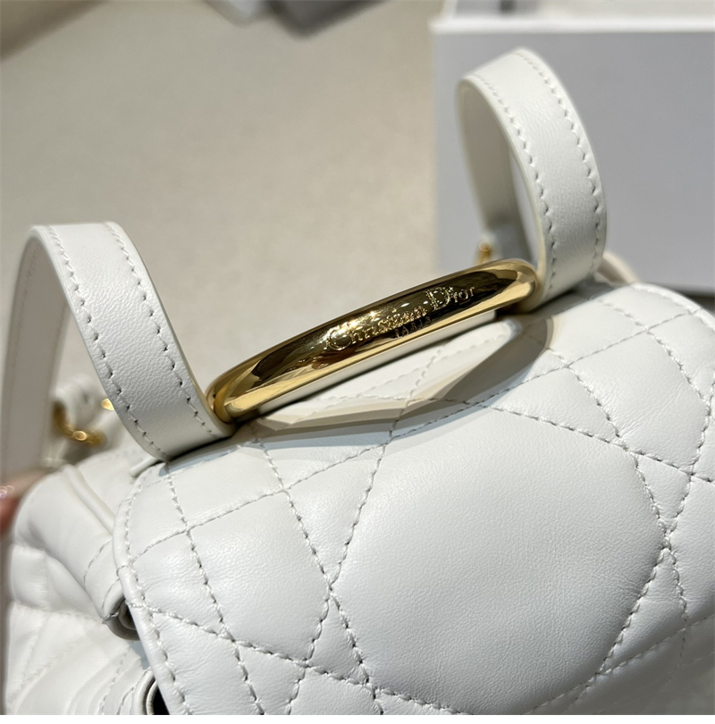 디올 카로 스몰 백팩 라떼 매크로 까나쥬