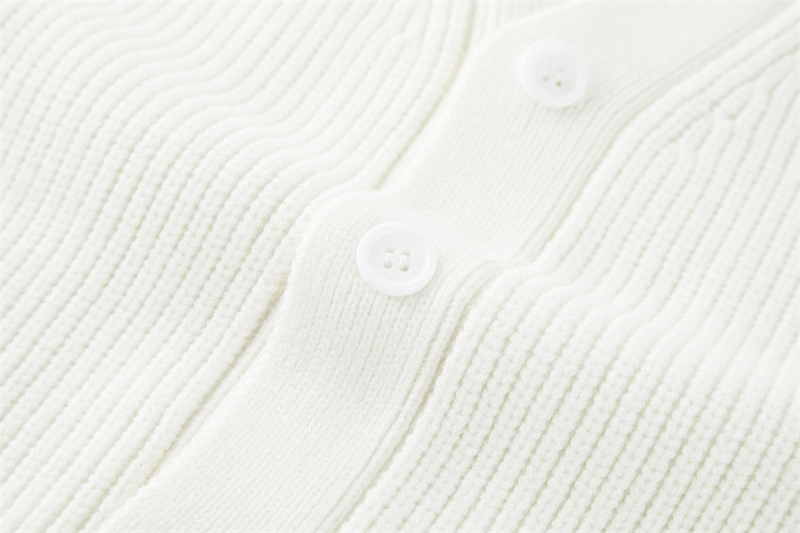 발렌시아가 로고 패치 울 블렌드 V넥 가디건