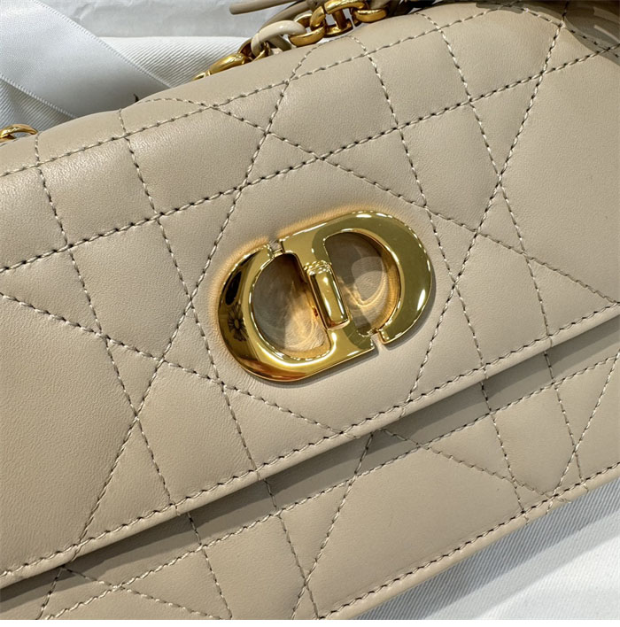 디올 미스 카로 미니 백 파우더 베이지 매크로까나쥬