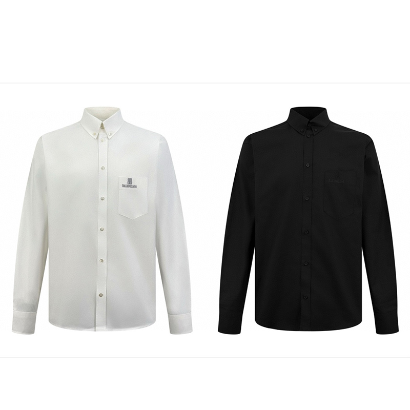 발렌시아가 나노 BB 아트워크 포플린 셔츠