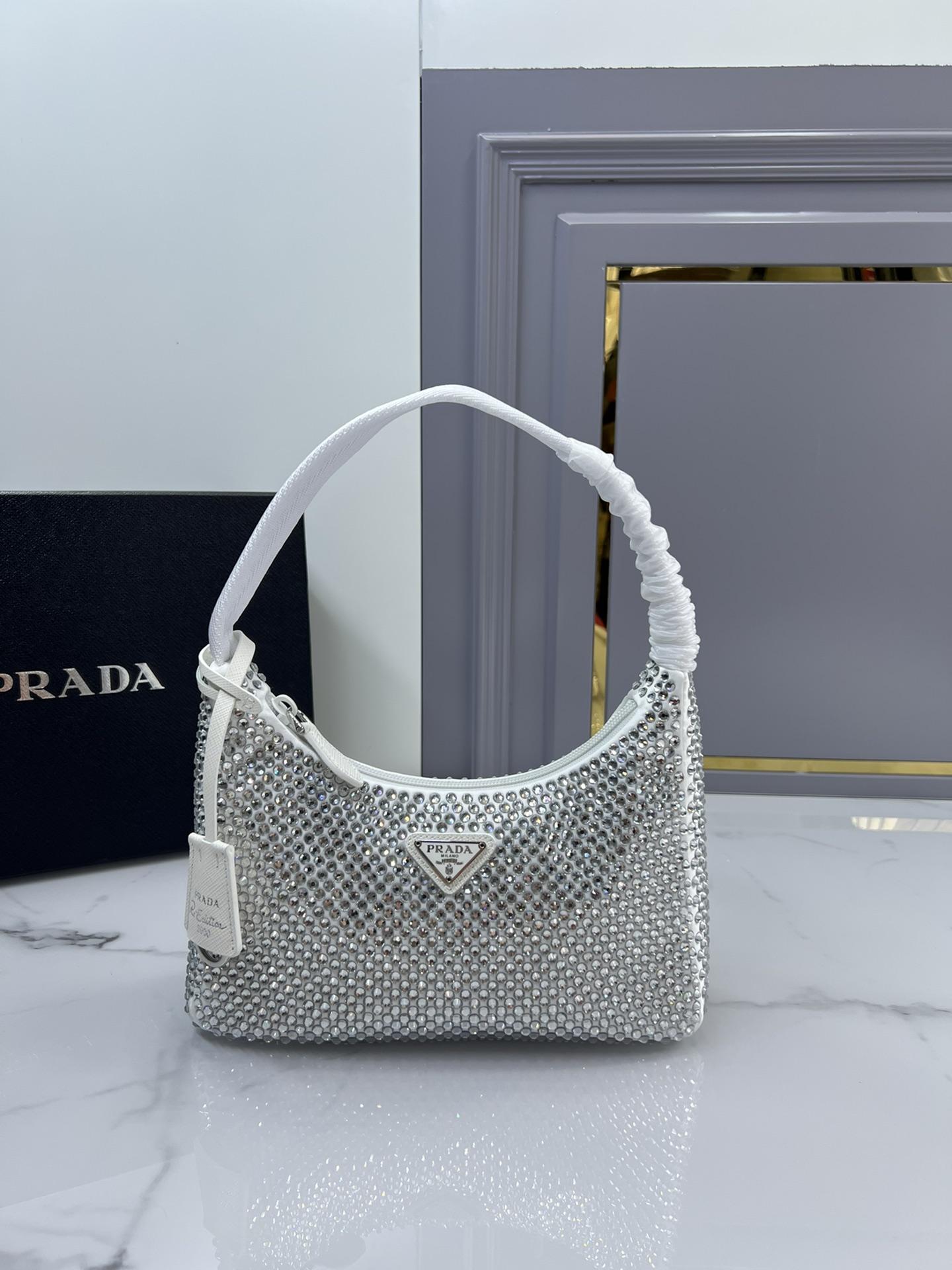 Prada Rhinestones Re - Edition Soulder