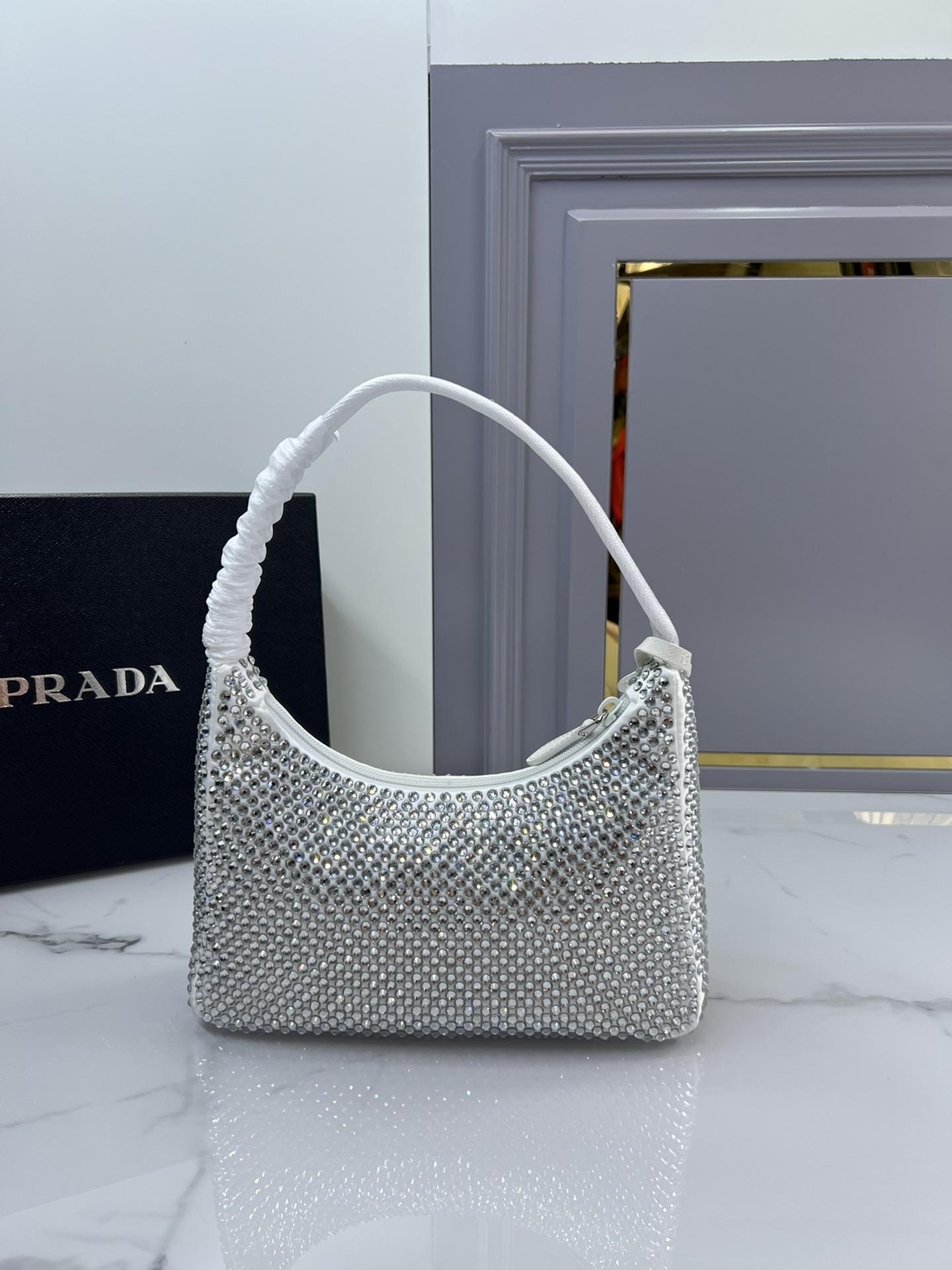 Prada Rhinestones Re - Edition Soulder