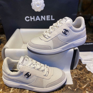 샤넬 22p CC 메쉬 패브릭 레더 스니커즈