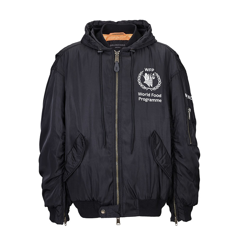 발렌시아가 WFP 후드 봄버 자켓
