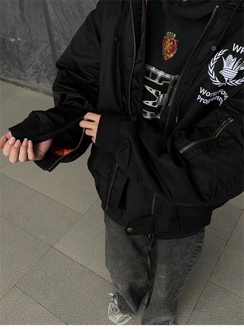 발렌시아가 WFP 후드 봄버 자켓