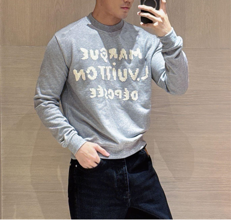 루이비통 MLVD 엠브로이더드 시그니처 스웨트셔츠 맨투맨