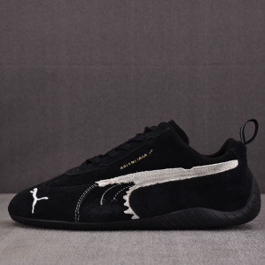 발렌시아가 x 푸마 스피드캣 스웨이드 스니커즈 블랙/화이트