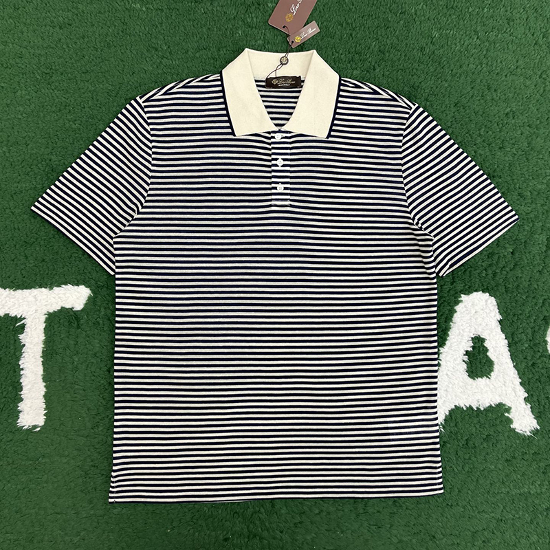 로로피아나 크레미아 리넨 폴로 셔츠