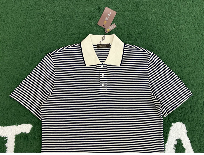 로로피아나 크레미아 리넨 폴로 셔츠