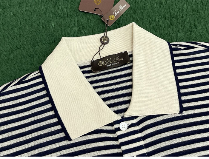 로로피아나 크레미아 리넨 폴로 셔츠