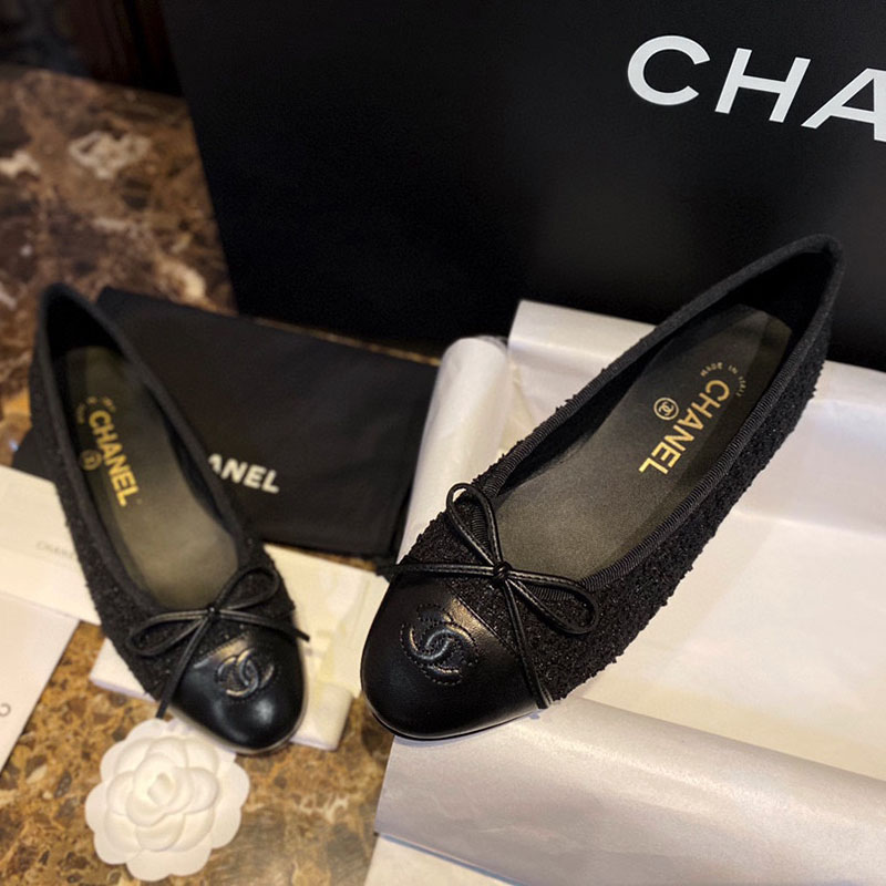 샤넬 플랫 발레리나 슈즈