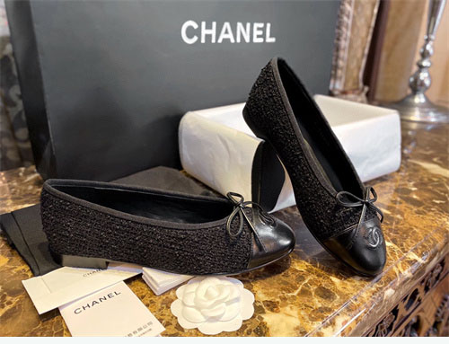 샤넬 플랫 발레리나 슈즈