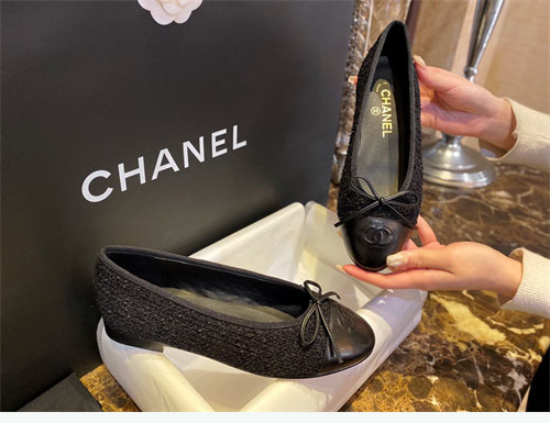 샤넬 플랫 발레리나 슈즈