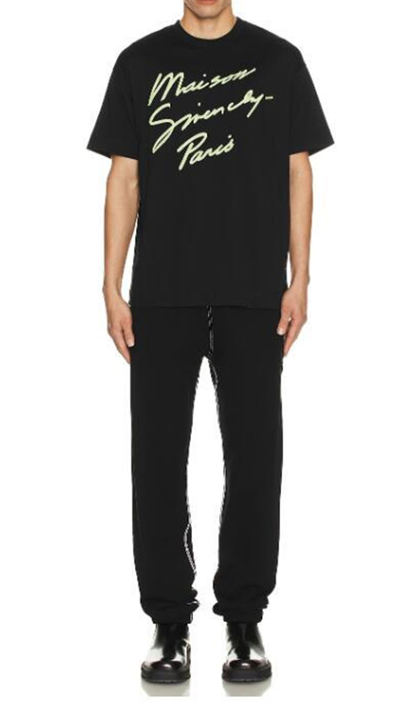 지방시 메종 지방시 로고 코튼 반팔 티셔츠